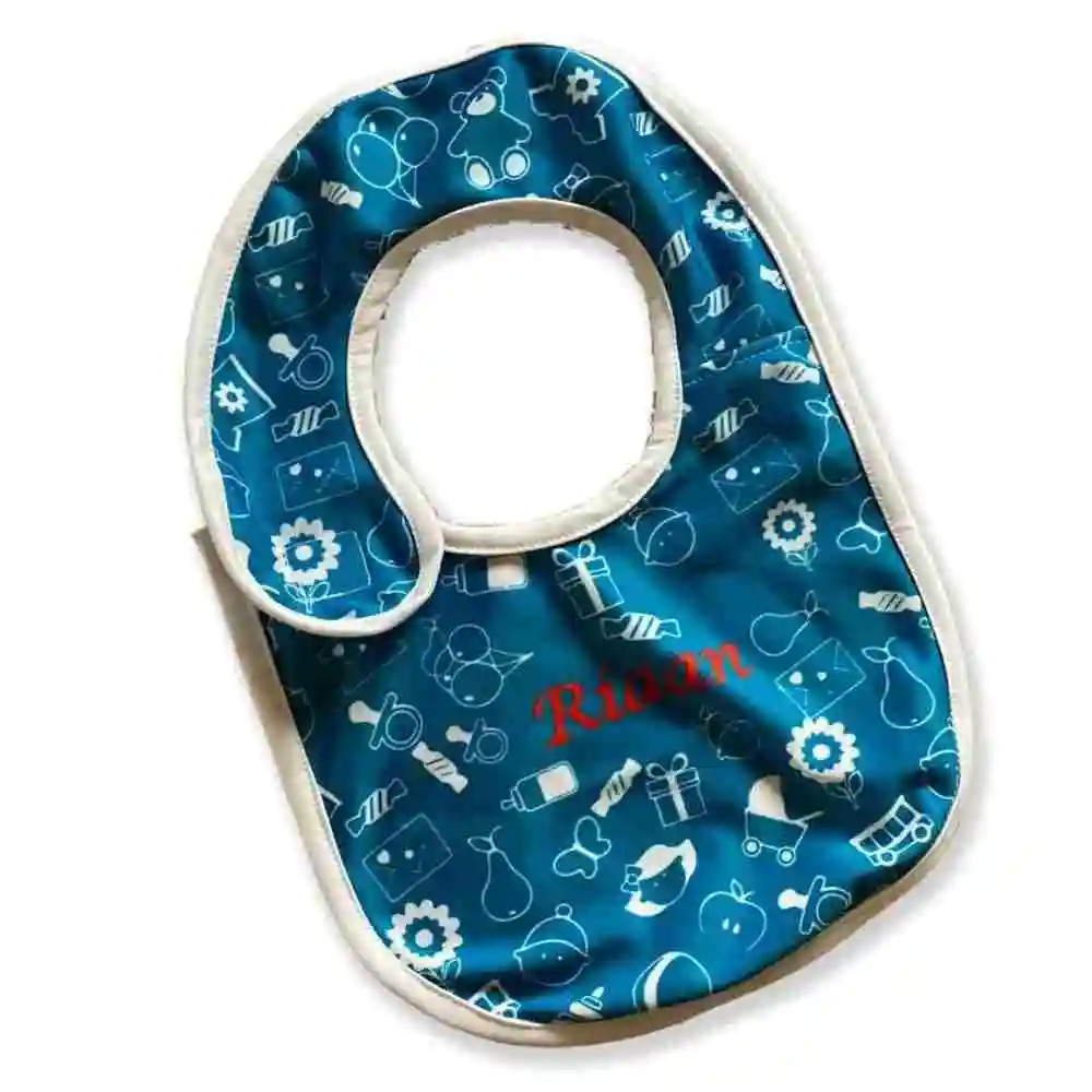 Personalized Bib with Name for Baby Boy